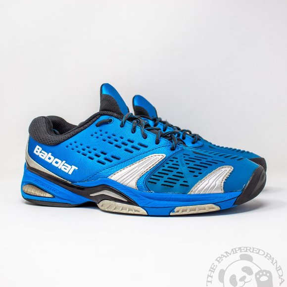Babolat Other - Babolat SFX 3 Mens Shoes Sz 9 All Court Tennis Sneakers Blue Black Pickleball